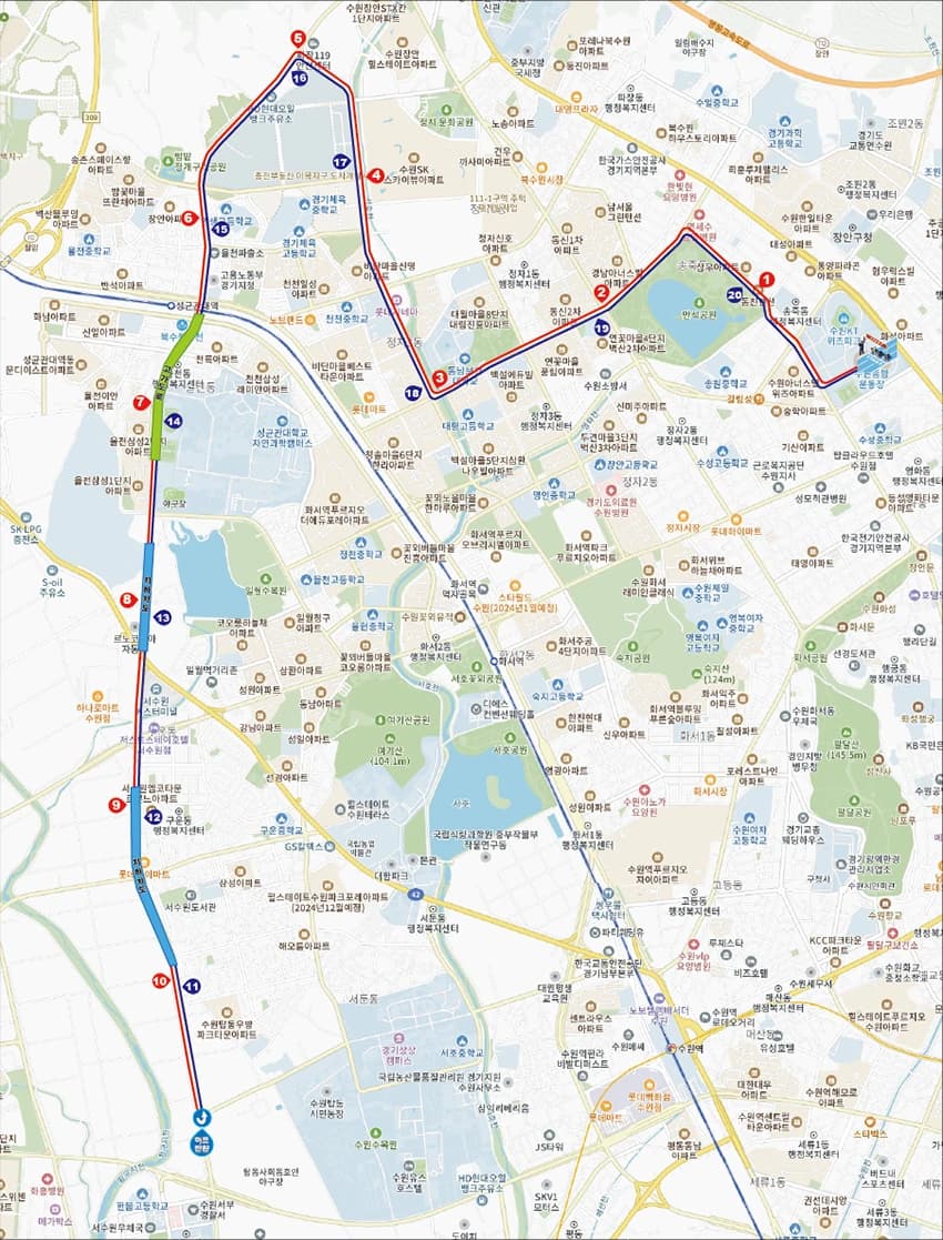 2026 경기수원국제하프마라톤 코스도